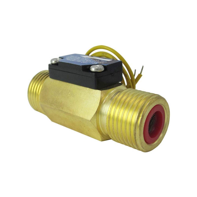 DIGITEN FS-C01 G1/2" BSP Male Thread Brass Water Flow Switch with Filter 1-30L/min, 0-2A/ 0-220V(AC or DC) - Image 2